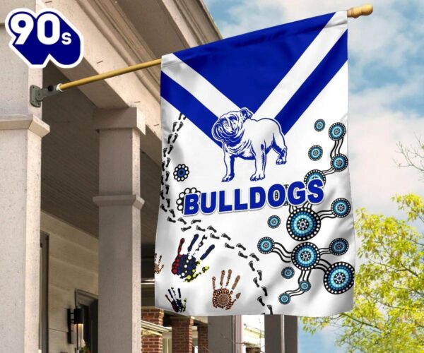 NRL Canterbury-Bankstown Bulldogs Simple Indigenous House Flag