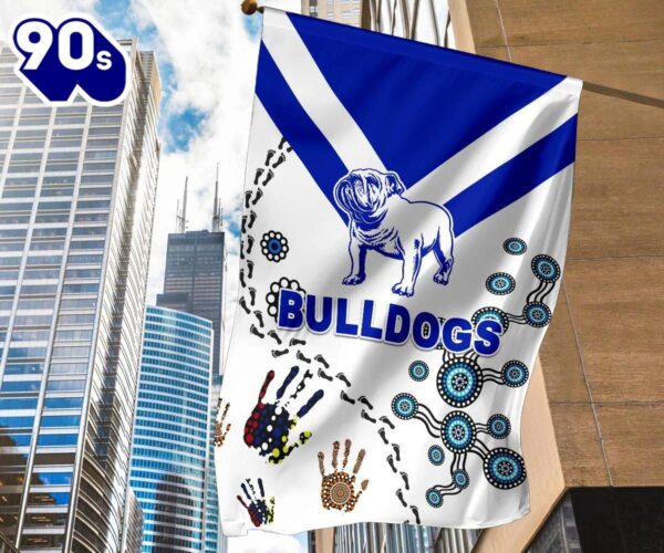 NRL Canterbury-Bankstown Bulldogs Simple Indigenous House Flag