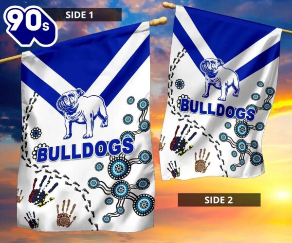 NRL Canterbury-Bankstown Bulldogs Simple Indigenous House Flag