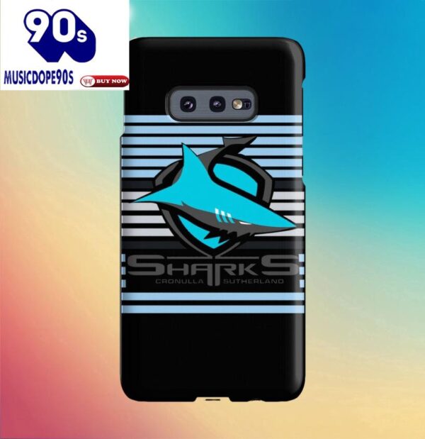 NRL Cronulla-Sutherland Sharks Black Phone Case