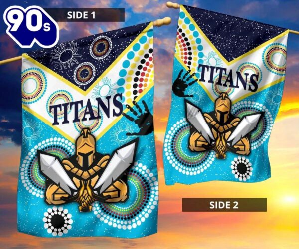 NRL Gold Coast Titans Gladiator Unique Indigenous House Flag