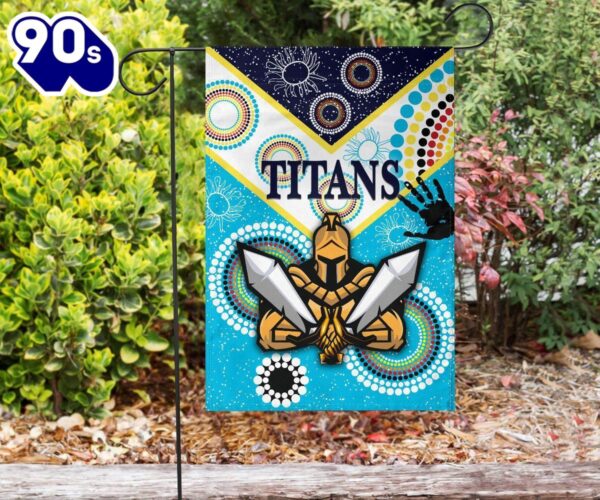 NRL Gold Coast Titans Gladiator Unique Indigenous House Flag