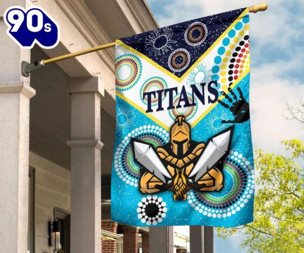 NRL Gold Coast Titans Gladiator Unique Indigenous House Flag