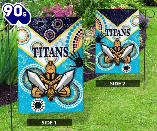 NRL Gold Coast Titans Gladiator Unique Indigenous House Flag