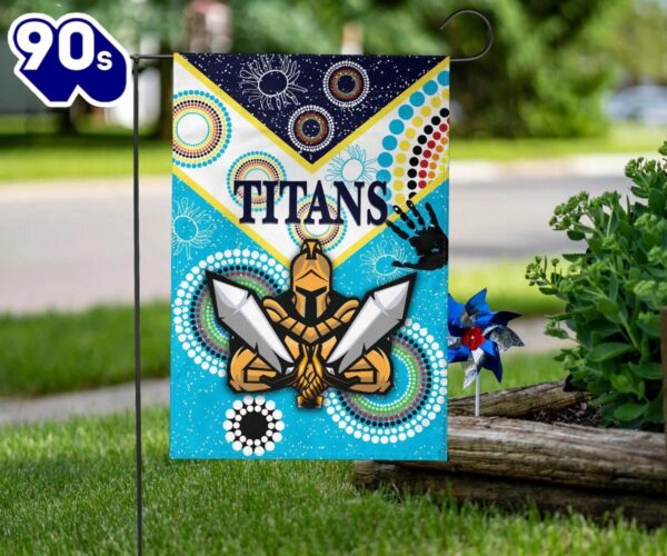 NRL Gold Coast Titans Gladiator Unique Indigenous House Flag