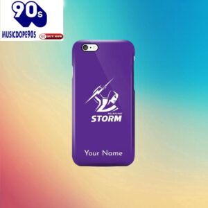 NRL Melbourne Storm Custom Name Purple Phone Case