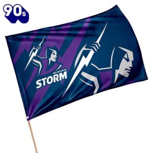 NRL Melbourne Storm Purple House Flag