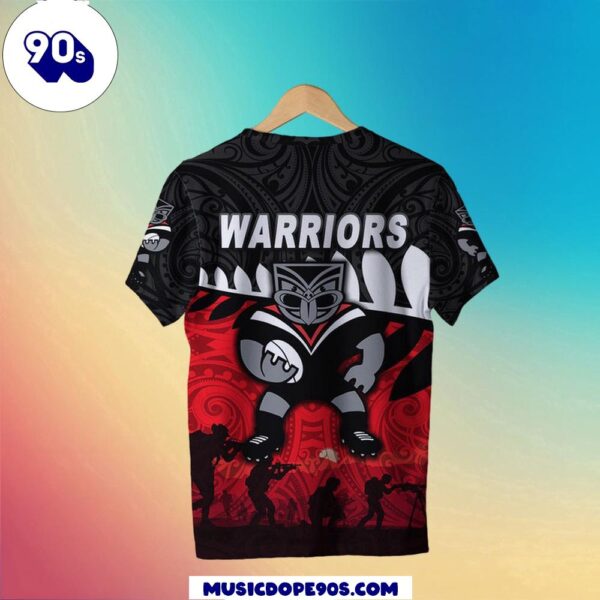 NRL New Zealand Warriors ANZAC Maori Simple Kids T-shirt