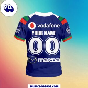 NRL New Zealand Warriors Custom Name Number Home Jersey Kids T-shirt