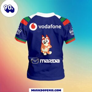 NRL New Zealand Warriors x Bluey Jersey Kids T-shirt