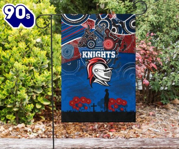 NRL Newcastle Knights Custom Name Number ANZAC Day House Flag