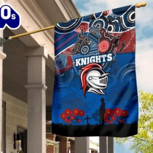 NRL Newcastle Knights Custom Name Number ANZAC Day House Flag