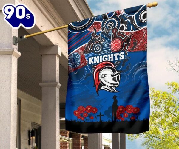 NRL Newcastle Knights Custom Name Number ANZAC Day House Flag