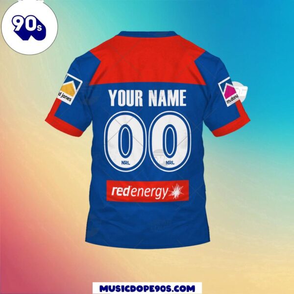 NRL Newcastle Knights Custom Name Number Home Jersey Kids 3D T-Shirt