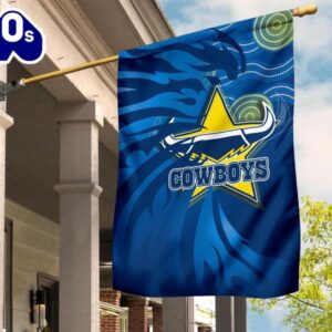 NRL North Queensland Cowboys Fire House Flag