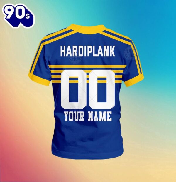 NRL Parramatta Eels Custom Name Number 1982 Vintage Retro Jersey Kids T-shirt