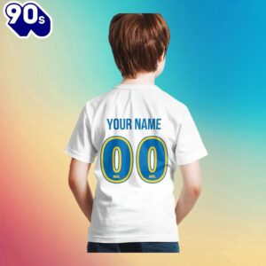 NRL Parramatta Eels Custom Name Number Diehard Fan Kids T-shirt