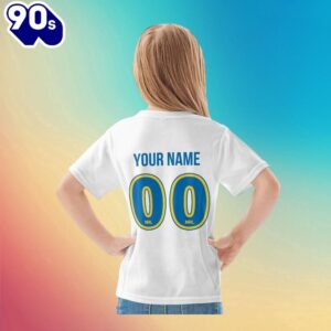 NRL Parramatta Eels Custom Name Number Diehard Fan Kids T-shirt