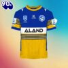 NRL Parramatta Eels Custom Name Number Home Jersey Kids T-shirt