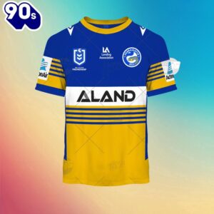 NRL Parramatta Eels Custom Name Number Home Jersey Kids T-shirt