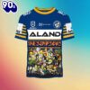 NRL Parramatta Eels Custom Name Number x The Simpsons Halloween Kids T-shirt