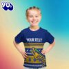 NRL Parramatta Eels Custom Text Indigenous Christmas Style Kids T-shirt