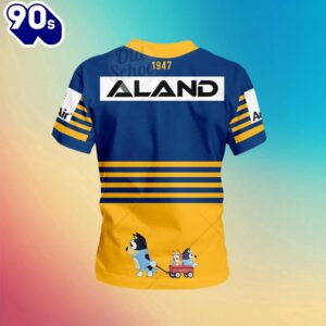 NRL Parramatta Eels x Bluey Jersey Kids T-shirt