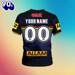 NRL Penrith Panthers Custom Name Number x The Simpsons Halloween Kids T-shirt