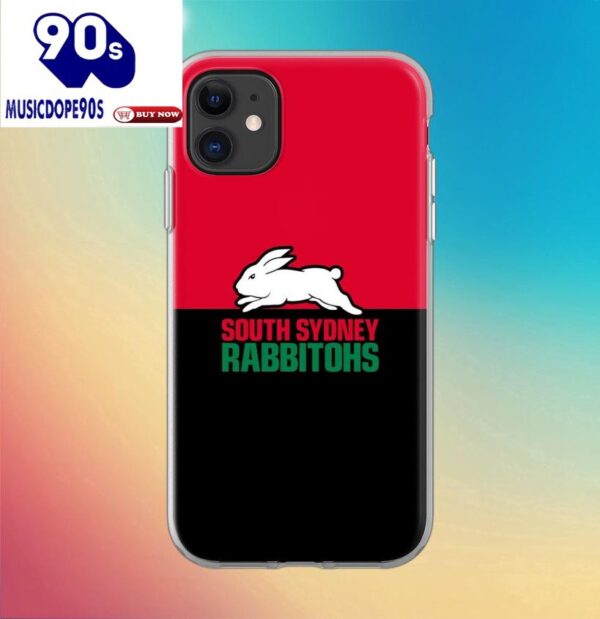 NRL South Sydney Rabbitohs Black Red Design Phone Case