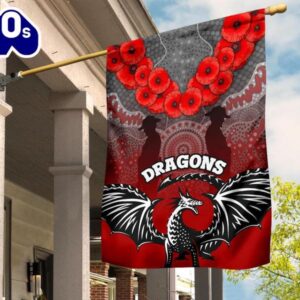 NRL St. George Illawarra Dragons ANZAC Day House Flag