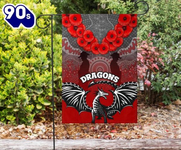 NRL St. George Illawarra Dragons ANZAC Day House Flag