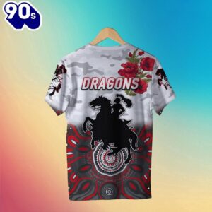 NRL St. George Illawarra Dragons ANZAC Indigenous Kids T-shirt