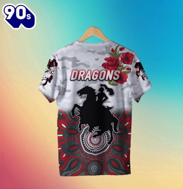 NRL St. George Illawarra Dragons ANZAC Indigenous Kids T-shirt