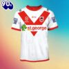 NRL St. George Illawarra Dragons Custom Name Number Home Jersey Kids T-shirt