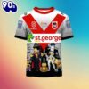 NRL St. George Illawarra Dragons Custom Name Number x The Simpsons Halloween Kids T-shirt