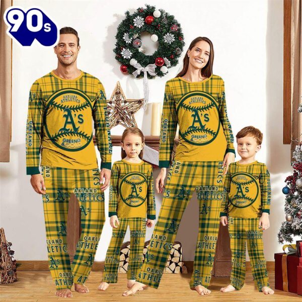 NCAA Family Pajama Sets  Oakland Athletics Pajamas Personalized Your Name