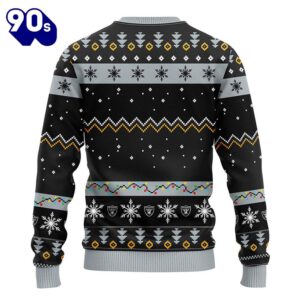 Oakland Raiders HoHoHo Mickey Christmas Ugly Sweater