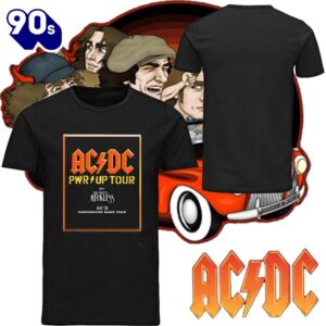 Official AC DC PWR Up Tour With The Pretty Reckless May 28 2025 Huntington Bank Field Poster t-shirt