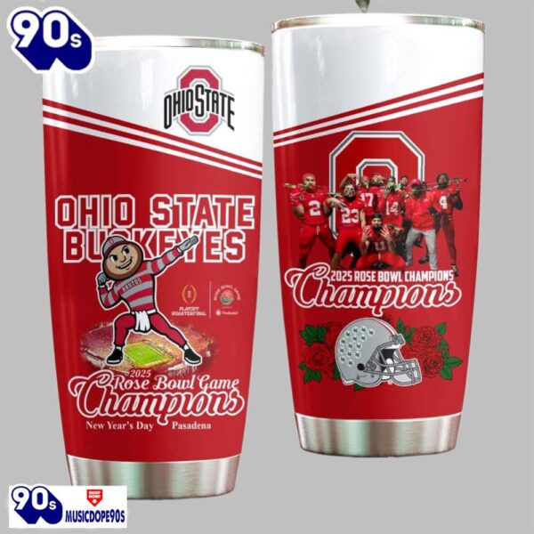 Ohio State 2025 Rose Bowl Champion Tumbler