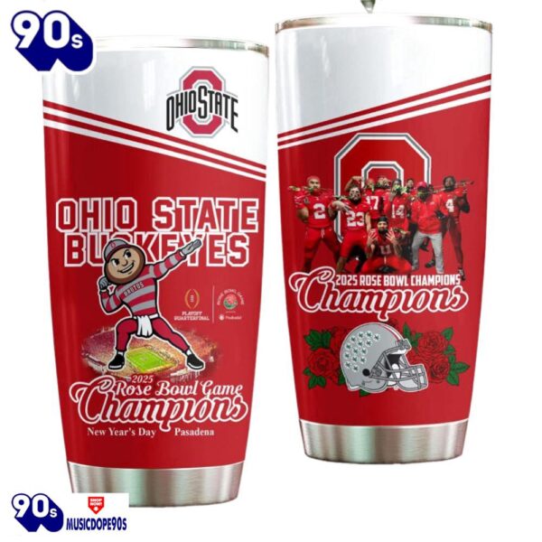 Ohio State 2025 Rose Bowl Champion Tumbler