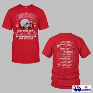 Ohio State 2025 Rose Bowl Champions Buckeyes Go Bucks Shirt