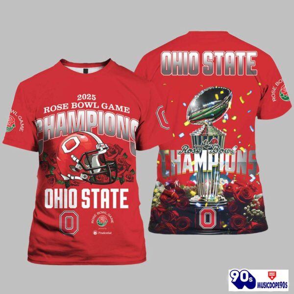 Ohio State 2025 Rose Bowl Game Champions Ohio State Shirt