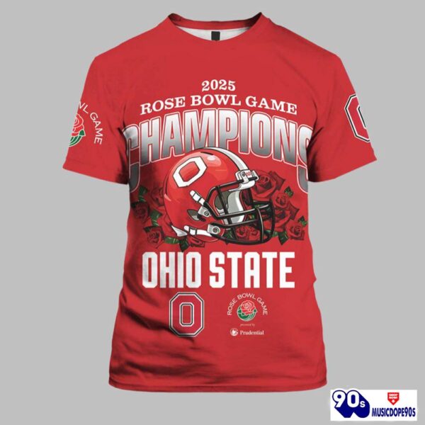 Ohio State 2025 Rose Bowl Game Champions Ohio State Shirt