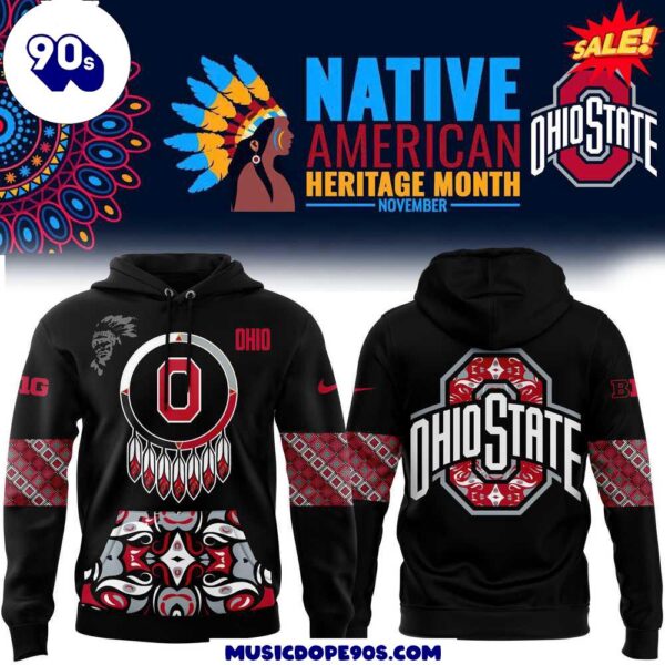 Ohio State Buckeyes 2024 Native American Heritage Month Premium Limited Pullover Hoodie