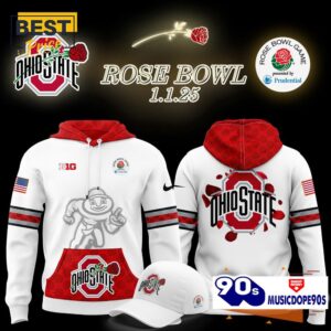 Ohio State Buckeyes 2025 Rose Bowl Game Hoodie, Jogger, Cap