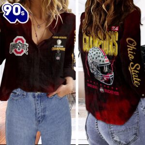 Ohio State Buckeyes Football 3D Linen Shirt New Trend