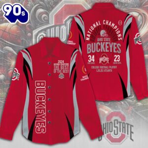 Ohio State Buckeyes Football 3D Women’s Casual Shirt
