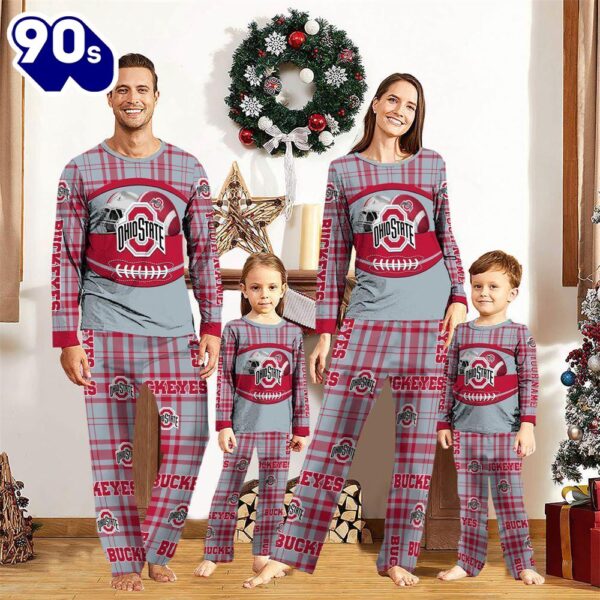 NCAA Family Pajama Sets  Ohio State Buckeyes Pajamas Personalized Your Name