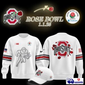 Ohio State Buckeyes Rose Bowl Game 2025 3D Sweatshirt, Long Pants, Cap