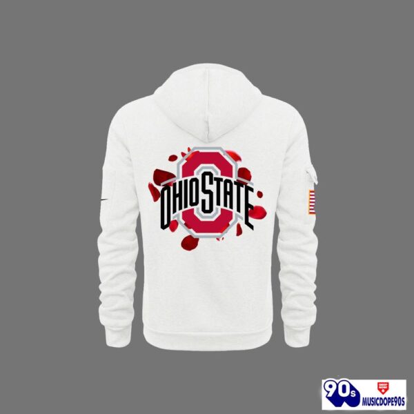 Ohio State Buckeyes Rose Bowl Game 2025 White Hoodie, Long Pants, Cap